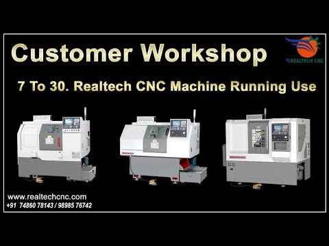 Customer Workshop 7 To 30 Machine Running Use | RealTech CNC Machine VD-224