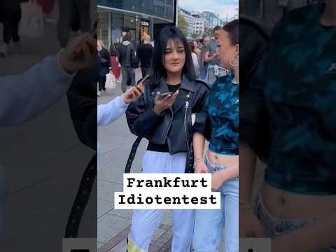 Idiot Test Frankfurt with Talahon Girls #shortvideos