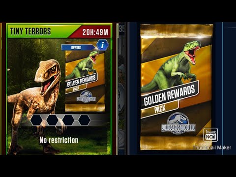Tiny Terrors Event And Golden Reward Pack Opened|| Jurassic World The Game|| Jurassic Gaming