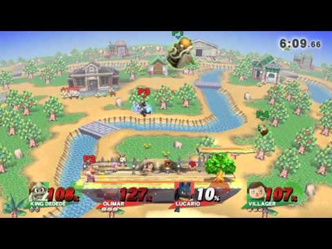 Smash4 Doubles - Emperor/Hylen (DDD, Villager) vs. Army/AeroLink (Olimar, Lucario)