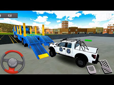US Cargo Airplane Transporter - Police SUV Car Parking - Android gameplay