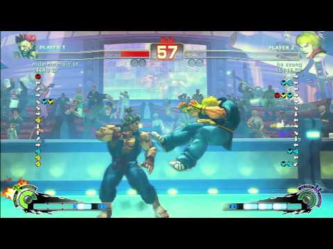 SSF4 Rank Match  nidaime main st (GO)  vs  hs zzang (KE)