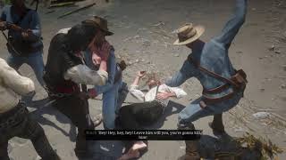 Hidden Cutscene If Arthur Refuses To Walk The Chain Gang In Guarma - Red Dead Redemption 2