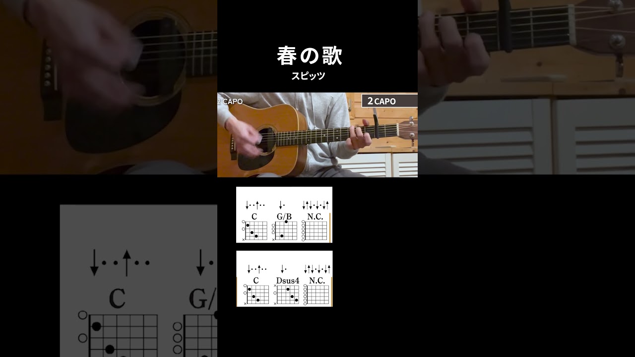 春の歌 / スピッツ - ギターコード【エンディング】