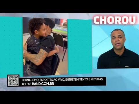 JOGO ABERTO | DENÍLSON SE EMOCIONA AO VER NEYMAR REALIZA O SONHO DO SEU FILHO DE VER O ÍDOLO