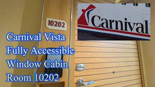 Carnival Vista Wheelchair Accessible Interior (Window) Cabin Tour – Room 10202 (Handicap Friendly) .