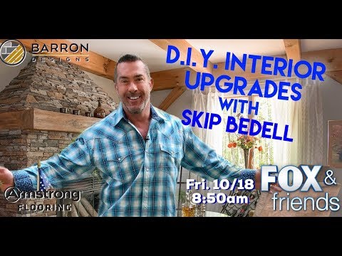 DIY Faux Wood Beams, Mantels, Panels and Armstrong Rigid Core Flooring on FOX & Friends