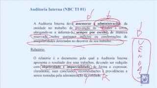 AUDITORIA - Aula 01 - Principais normas e diferenças em relação a auditoria externa