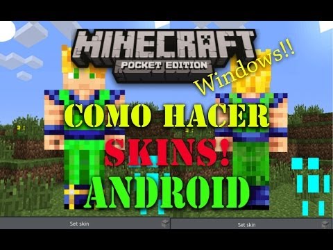 COMO HACER Y CAMBIAR SKINS 3D EN MINECRAFT  0.15.6 (ANDROID Y PC) Video