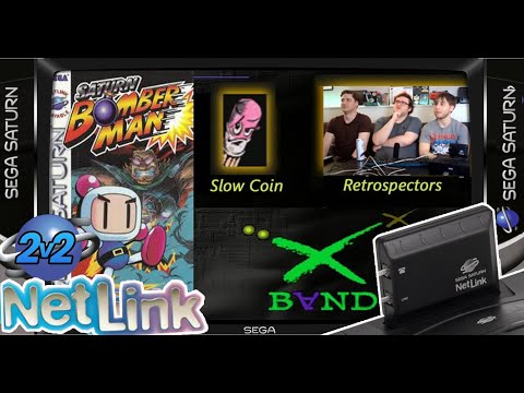 Sega Saturn Netlink Match #20 | 4 Player Saturn Bomberman Online Multiplayer (Sega Saturn, Dreampi)