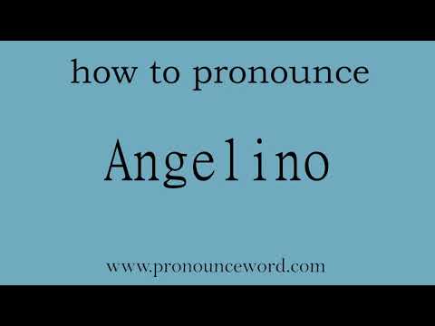 how to pronounce the english word  Angelino.amazing resource.learn from me.