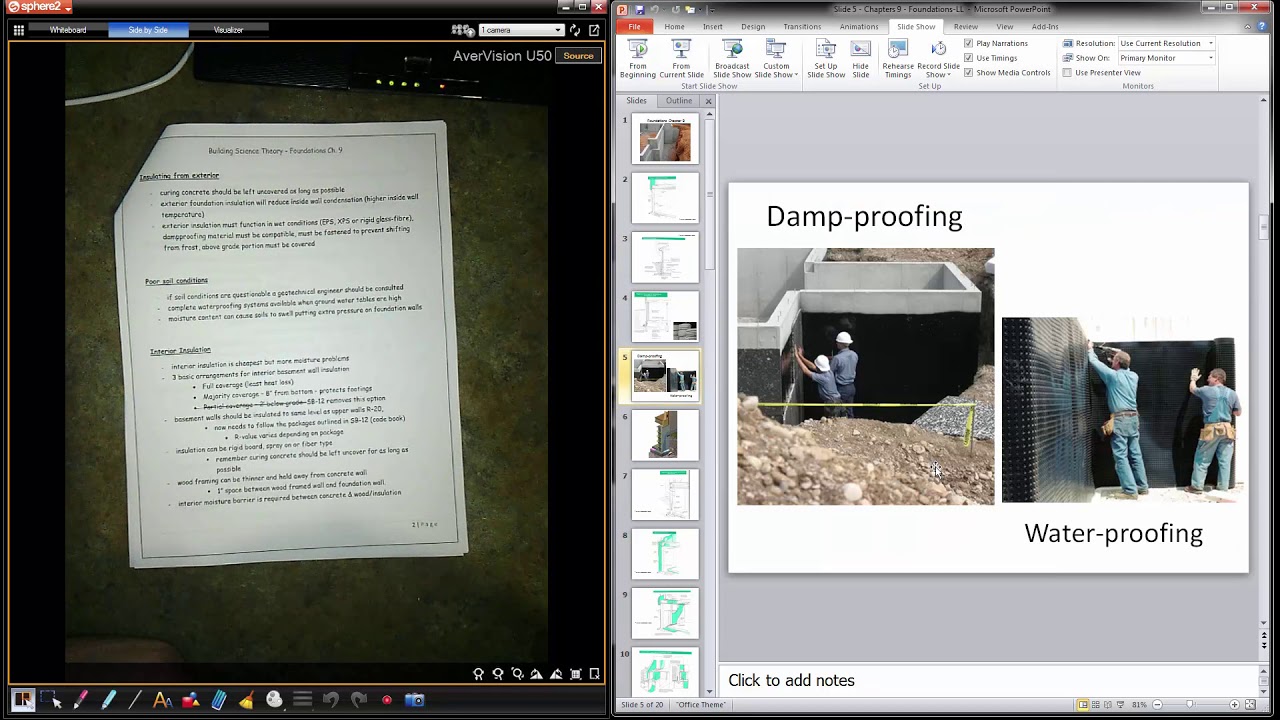 Chapter 9 - Foundation Discussion