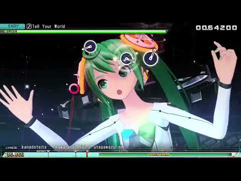 [Project DIVA Mega Mix+] Tell Your World Easy Difficulty
