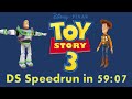 FORMER WORLD RECORD Toy Story 3 DS Speedrun In 59 07