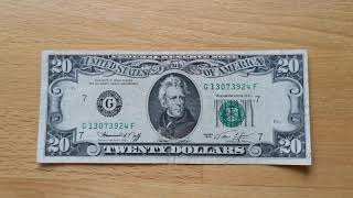 [4K] 20 Dollar Banknote Series of 1974
