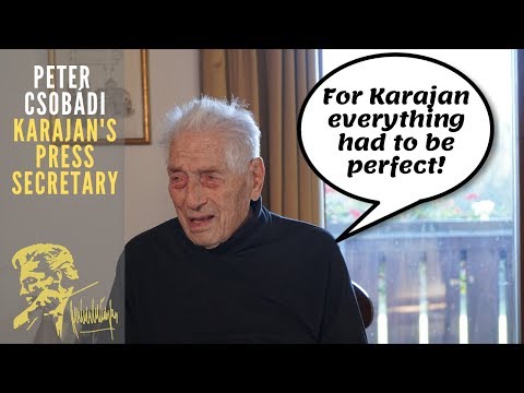 For Karajan everything had to be perfect! - Peter Csobádi (English subtitles)
