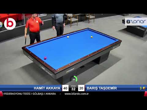 HAMİT AKKAYA & BARIŞ TAŞDEMİR Bilardo Maçı - 2022 1.LİG PLAY-OFF-FİNAL 1/4