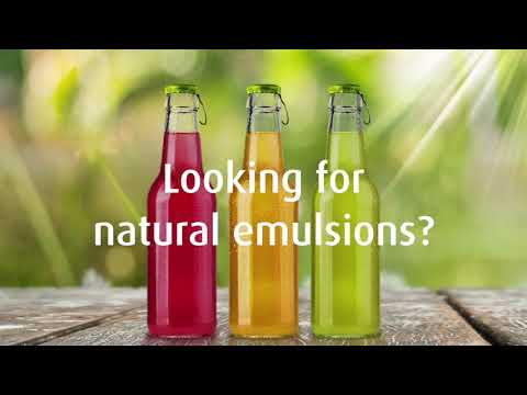 The largest range of natural emulsifiers