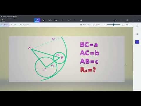 #118 Triunghi cu trei cercuri tangente / Triangle with three tangent circles