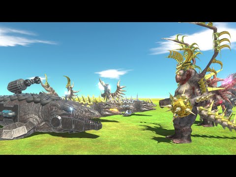 Mosasaurus of Evolution and Goro of Evolution - Animal Revolt Battle Simulator