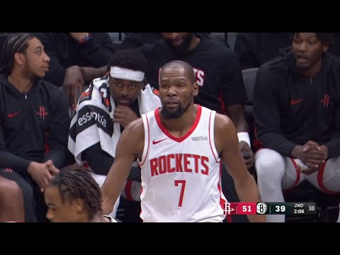 Danny Wolf bricks a shot and it hit Kevin Durant in the face. KD let him know "Trash-ass miss, Wolf"