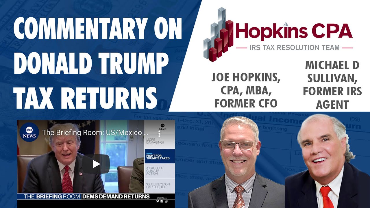 CPA Firm partner commentary on Donald Trump Tax Returns
