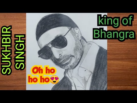 Sukhbir Singh drawing step by step | Oh ho ho ho | king of Bhangra | Punjabi singer | Drawing
