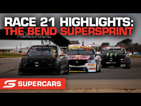 SUPERCARS 2022 The Bend スーパースプリント 決勝レースのハイライト動画