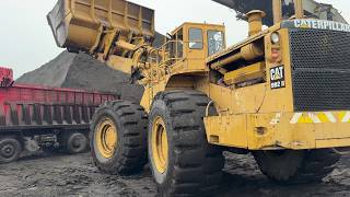 EXTREME 4K MINING ACTION! Caterpillar 990 & 992B Wheel Loaders Loading Coal Non-Stop - S.G.M Melidis