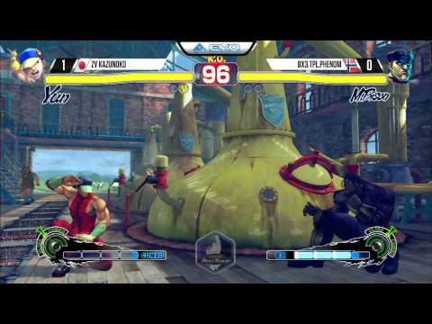 Kazunoko (Yun) vs Phenom (Bison) - EVO 2015 USF4 - 720p/60fps