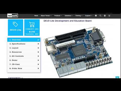 Intel FPGA DE10-Lite Unboxing and First Demo