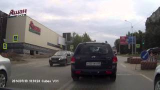 preview picture of video 'The road situation in Ufa Russia Дорожные передвижения 30 07 2014 в Уфе 20'