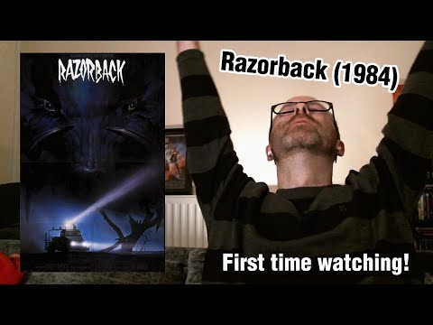 RAZORBACK (1984) movie reaction | first time watching! | This little piggy got diced!