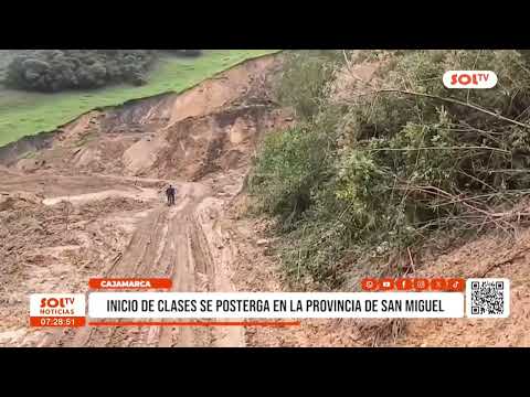 Cajamarca: inicio de clases se posterga en la provincia de San Miguel