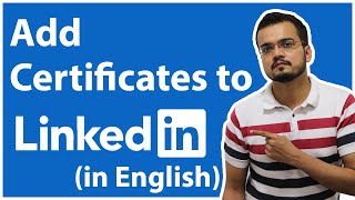 How to add certificates to your LinkedIn profile.