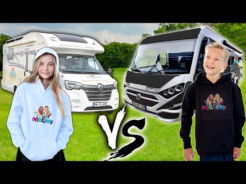 🚐 AUTORULOTA în ALB vs în NEGRU ◻️◼️ de Ziua lui Matei Melimi 🥳 FETE vs BĂIEȚI
