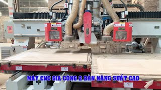 MÁY GIA CÔNG CNC 2 BÀN NĂNG SUẤT CAO | WM-2413-Plus/TC2+G