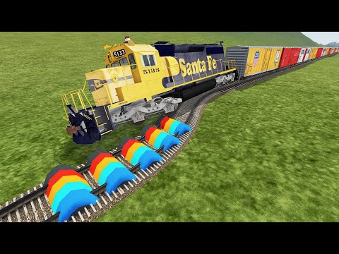 Crazy High Speed Train Crashes #41 - Beamng drive | Dancing Cars