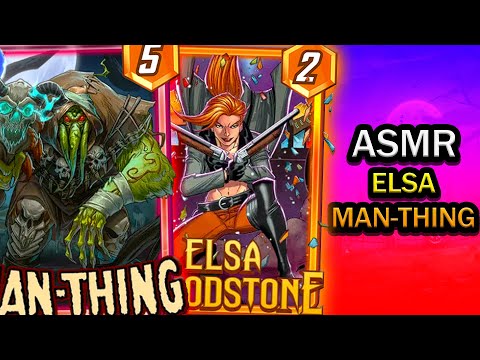 ASMR - Elsa Man-Thing Deck: Marvel Snap Gameplay