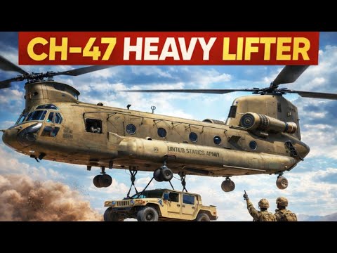 How does a Cargo Helicopter work? (CH-47 Chinook) Heavy Cargo Transporter!