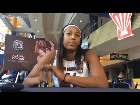 Alaina Coates at SEC Tipoff
