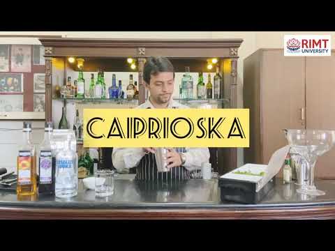 Classic Caiprioska Cocktail Video Tutorial | RIMT University - School of Hospitality Management