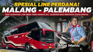 Download lagu NEWEST ROUTE & FIRST SLEEPER BUS ON THE ROUTE‼️😍 - Agra Mas bus trip | MALANG - PALEMBANG PART 1 mp3