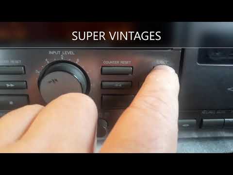 SUPER VINTAGES  -  JVC DOUBLE TAPE DECK TD-W 209