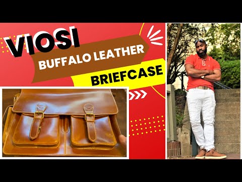 Viosi Buffalo Leather Briefcase (COACH item comparison)