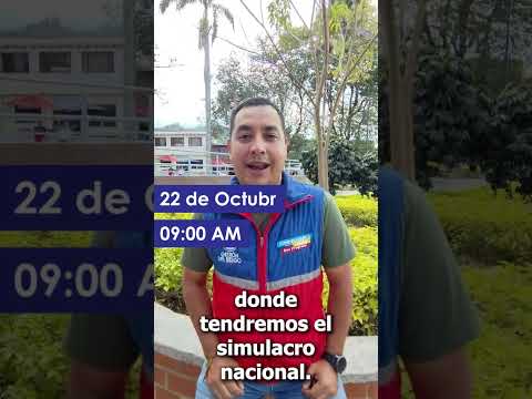 Invitación Simulacro Nacional de respuesta a emergencias 22 de octubre  #dejandohuella