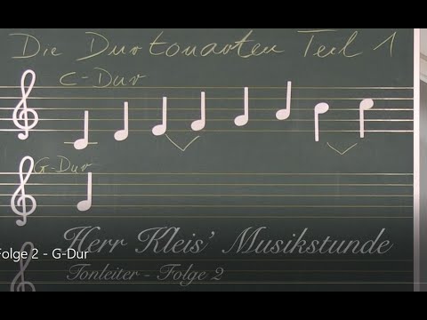 Musikstunde mit Herrn Kleis: Tonleiter Folge 2: G-Dur