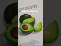 Avocado drawing 🥑 Still life drawing #fruit #creative #art #painting #shorts #stilllife #avocado