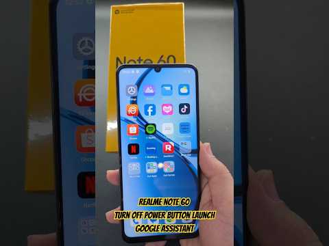 Realme Note 60 Turn off Power Button Launch Google Assistant