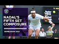 Rafael Nadal Breaks Serve in the Fifth Set | Wimbledon 2022